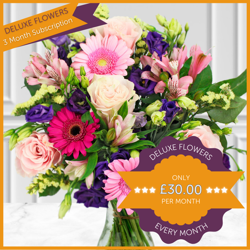 Deluxe Flowers Monthly Flower Gift